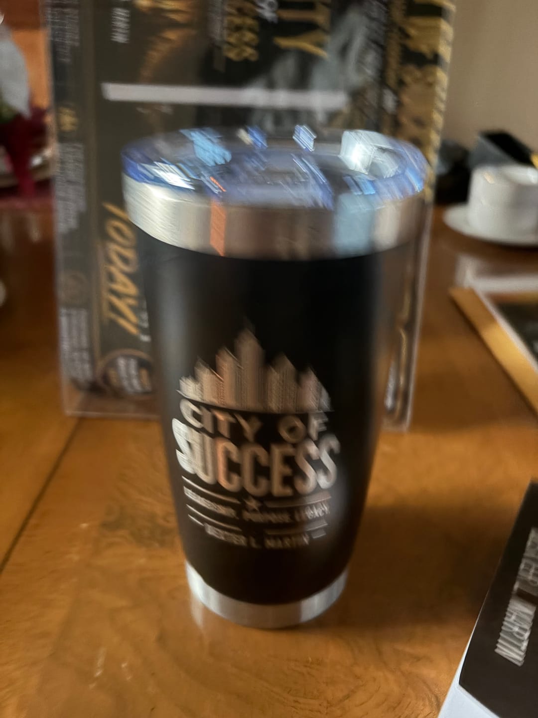 Customer photo review of (6 Pieces) Laser Engraved Tumbler | 20 oz