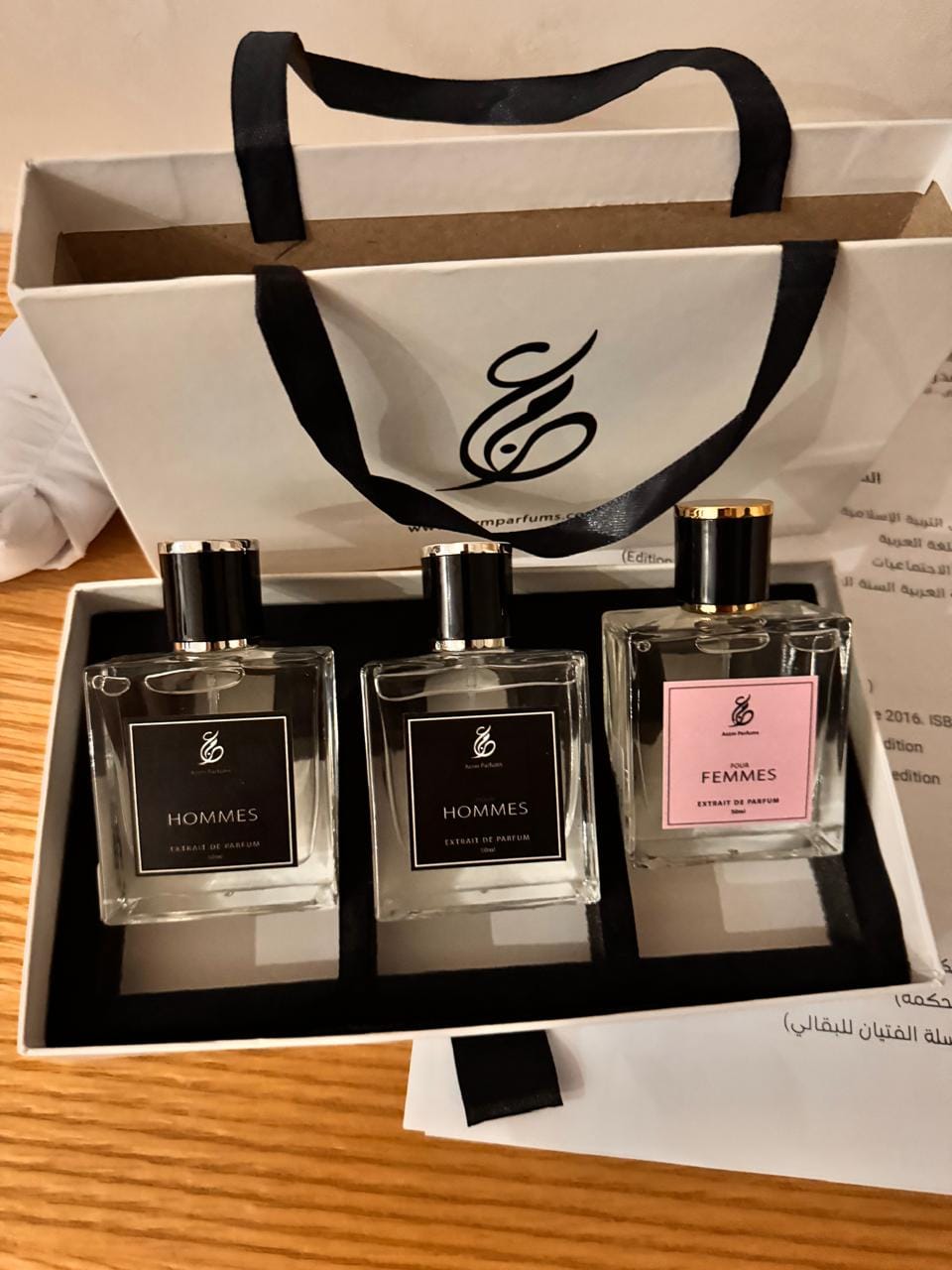 Customer photo review of Pack AZZM – 3 PARFUMS AU CHOIX
