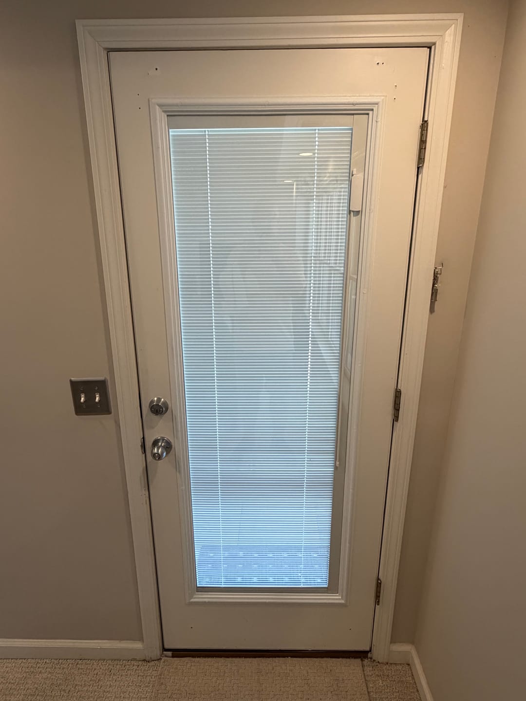 Customer photo review of Raise & Lower Blinds Glass and Frame Kit (Full Lite)