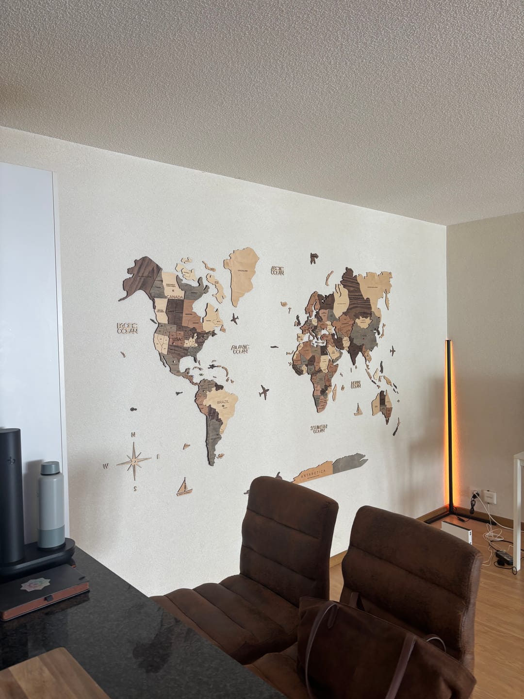 Customer photo review of Flags Push Pins