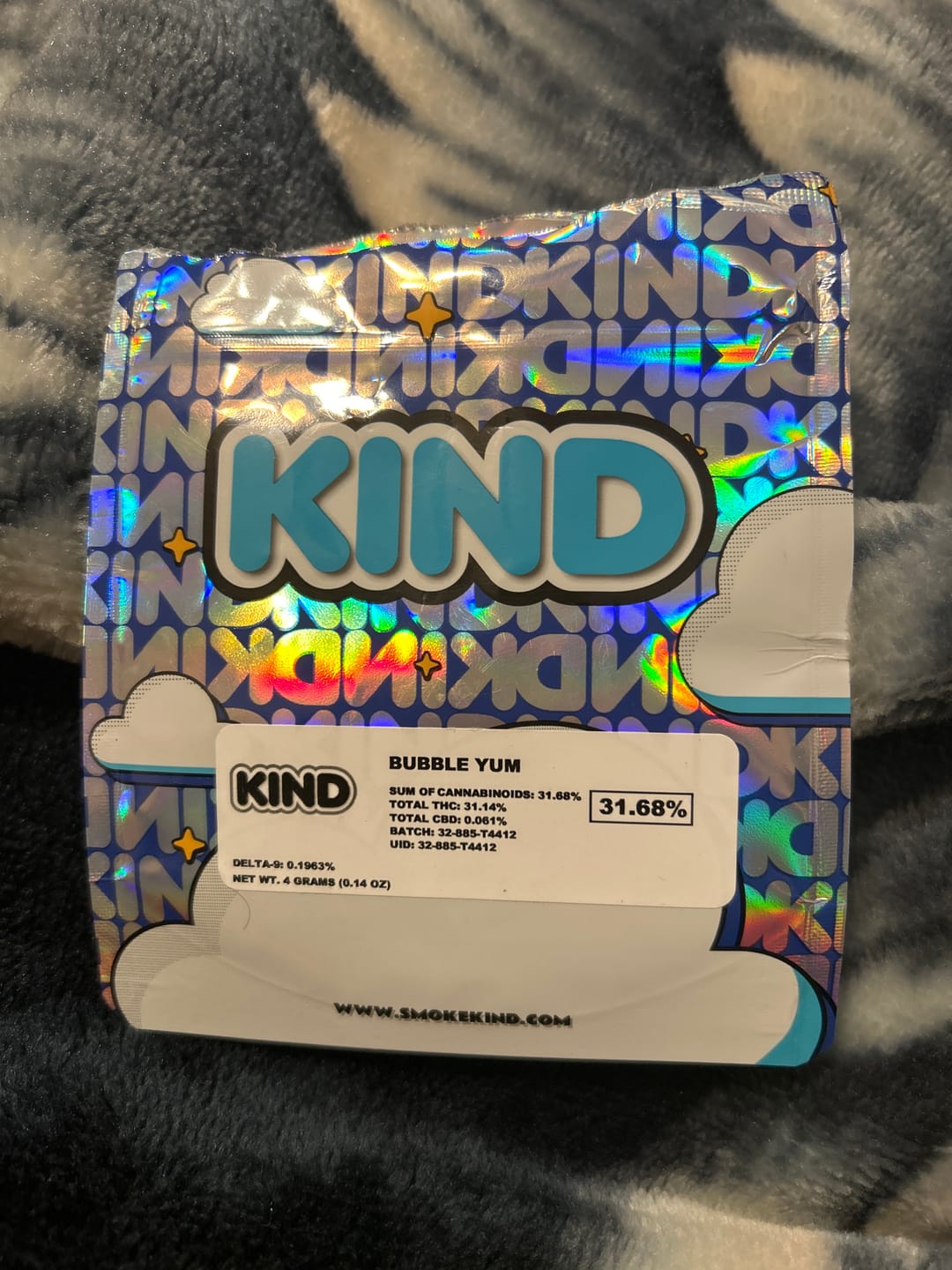 Customer photo review of Bubble Yum - 4 Grams - Indica