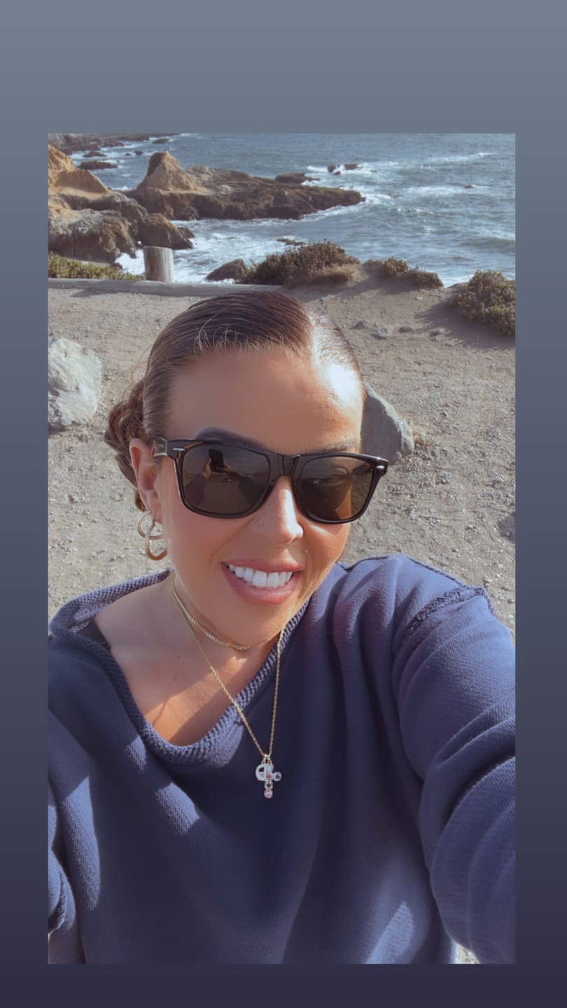 Customer photo review of Icy Cross Necklace (Multicolor)