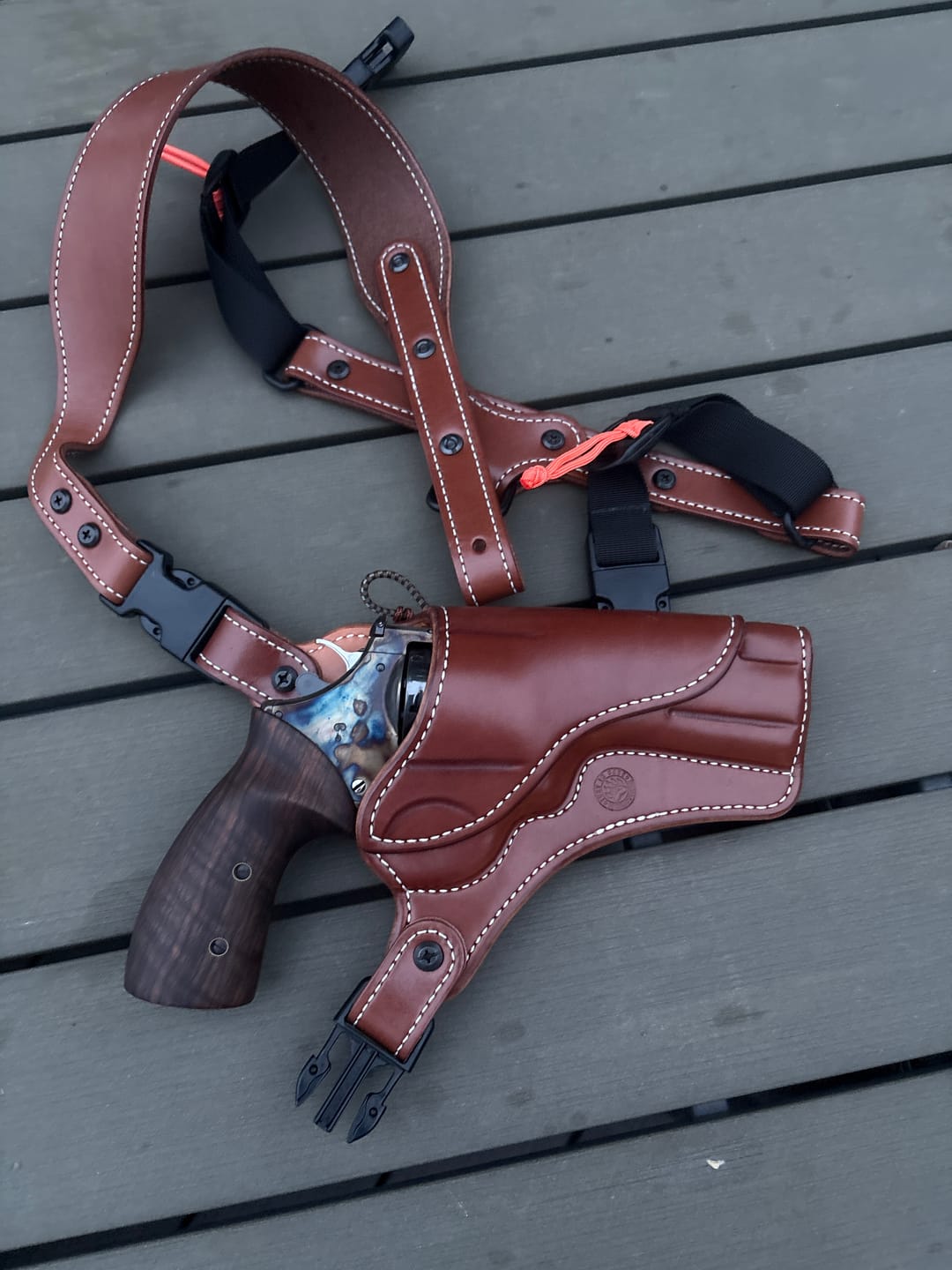 Customer photo review of Smith & Wesson Chest Holsters In Stock
