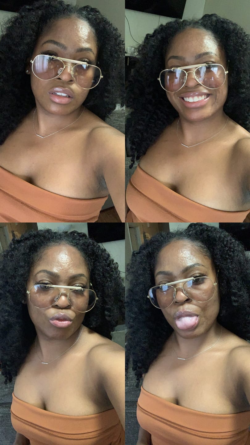 Customer photo review of Sensationnel African Collection SNAP 3x Pre-Looped Crochet Braid - BANTU KNOT OUT 12"