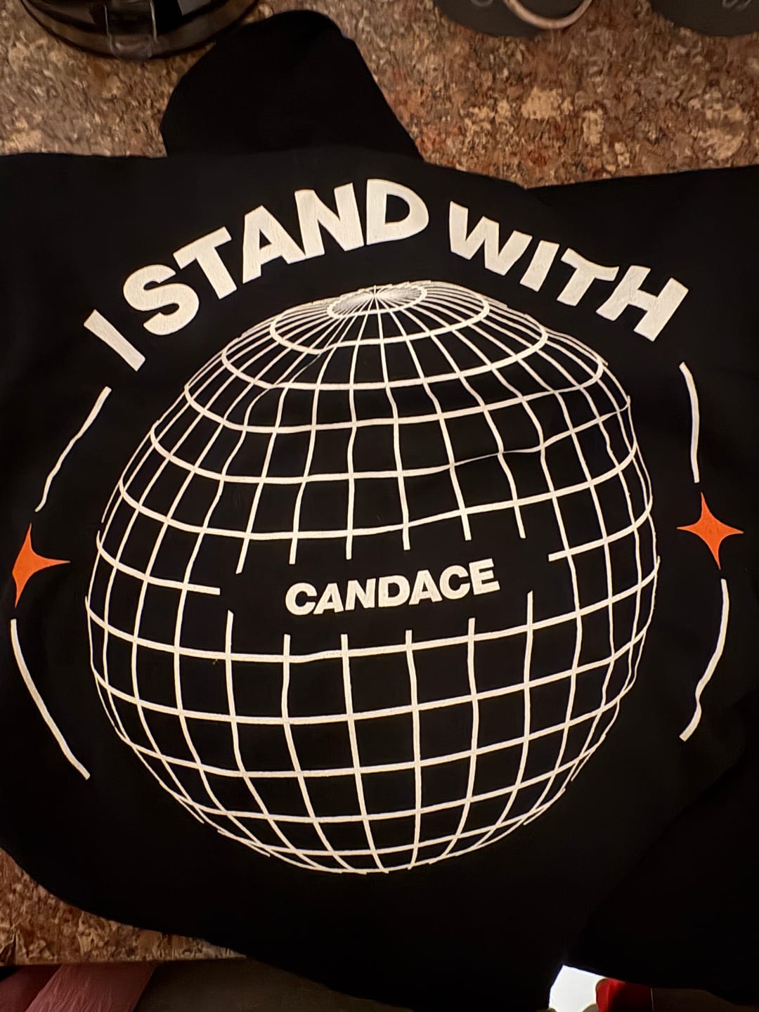 Customer photo review of Stand With Candace Global T-Shirt