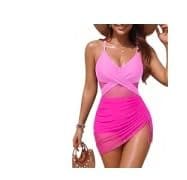 Customer photo review of Emoswim - Women One Piece Swim Dress Tummy Control Swimsuits 2026 Bathing Suit