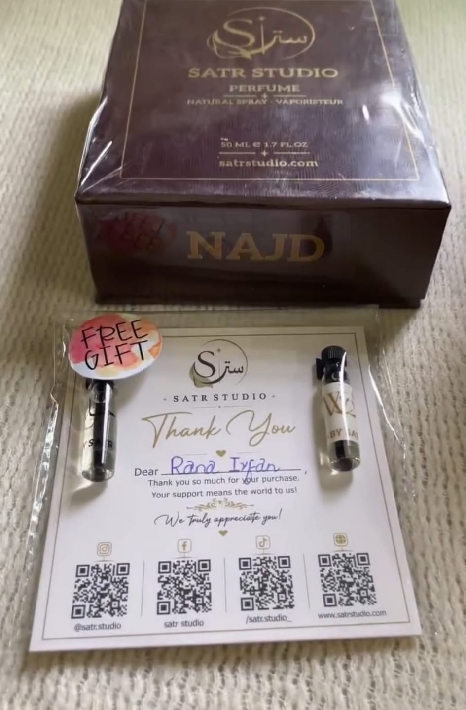 Customer photo review of NAJD by SATR