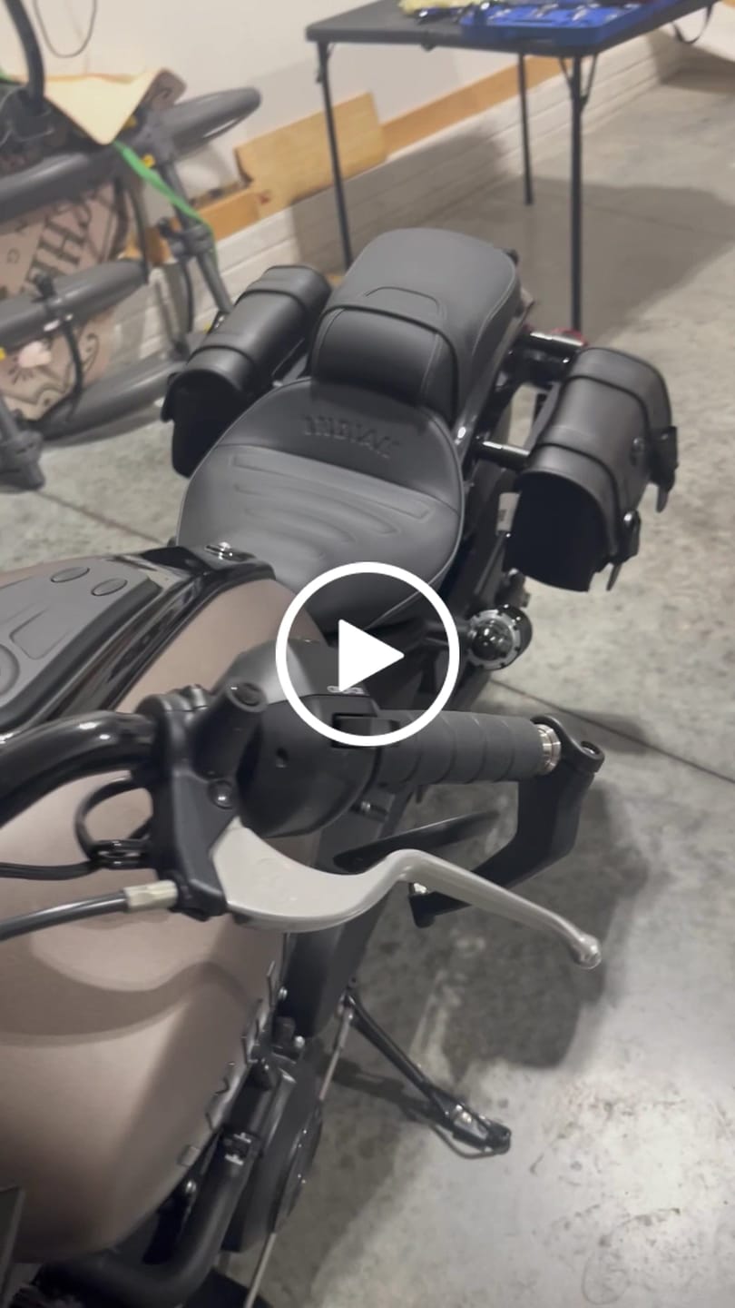 Customer video review of 8L - Pony 2025+ Indian Sport Scout Sixty Leather Motorcycle Saddlebags