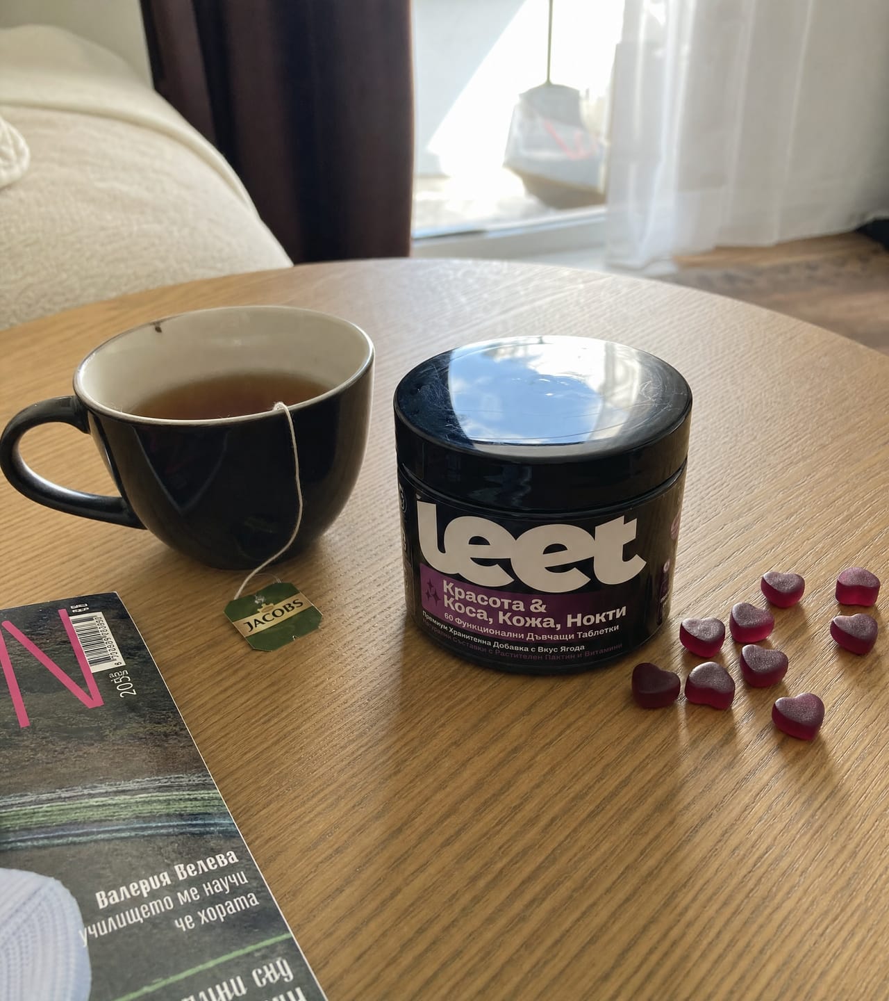 Customer photo review of Leet Красота - 60 Дъвчащи бонбони с Колаген и Биотин