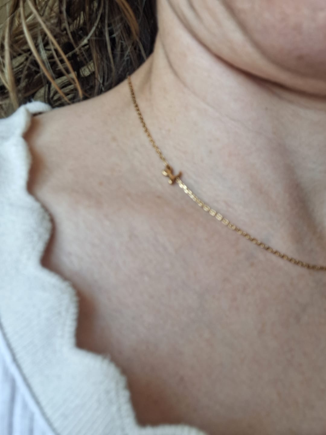 Customer photo review of Initial Chain Necklace