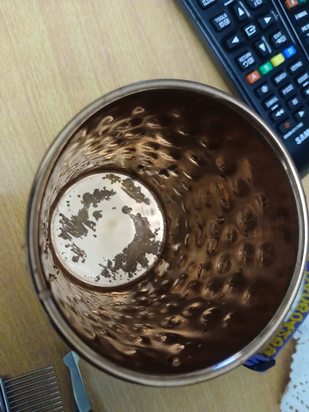 Customer photo review of Premium Pure Copper Cups / Tumblers