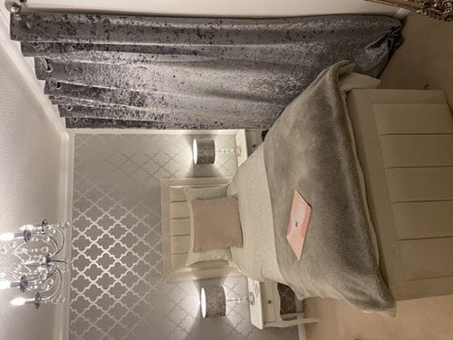 Customer photo review of Warwick Stripe Line Panel Bumper Head Bed