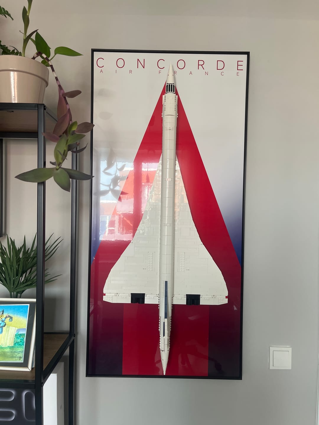 Customer photo review of Wall Display Frames for LEGO® ICONS Concorde 10318