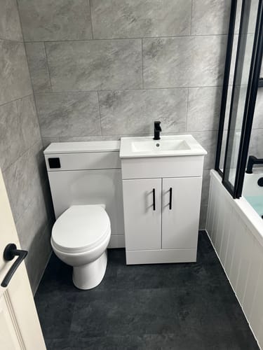 Customer photo review of Nova 1000mm Gloss White Combination Pack