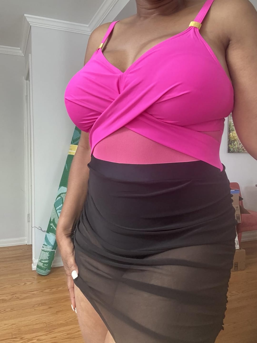 Customer photo review of Emoswim - Women One Piece Swim Dress Tummy Control Swimsuits 2026 Bathing Suit