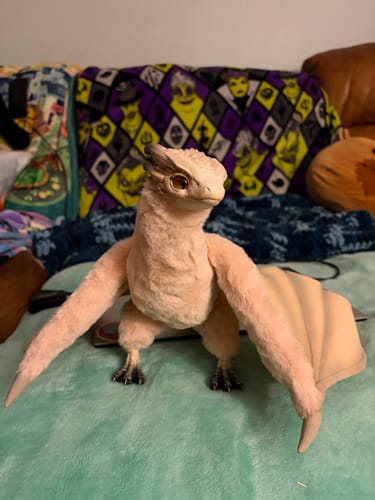 Customer photo review of Fairytale dragon – beige