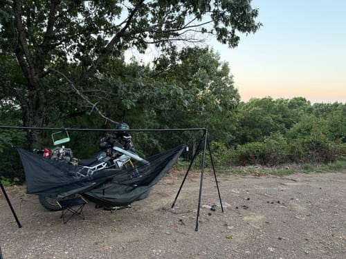 Customer photo review of Turtlebug Camper Hammock Stand