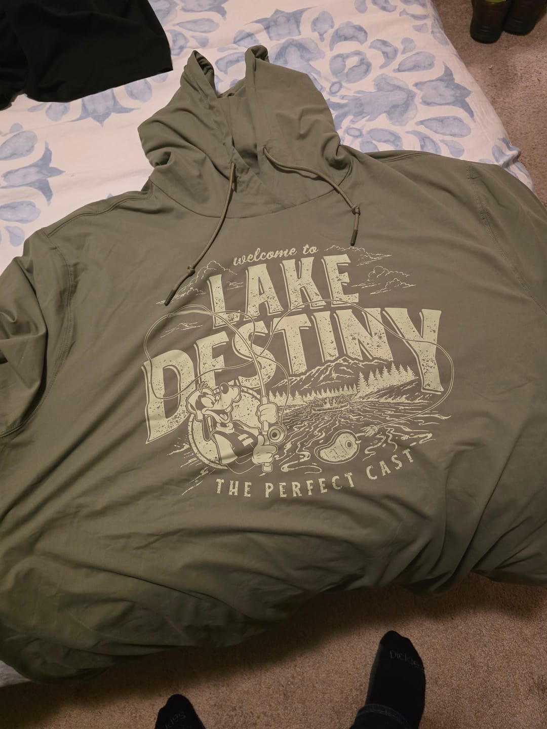 Customer photo review of Disney's A Goofy Movie "Lake Destiny" – Performance Hoodie