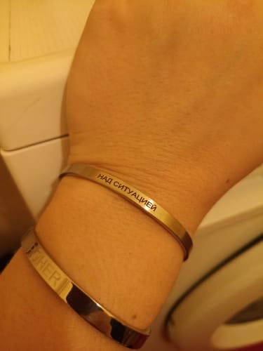 Customer photo review of Bracelet Jonc Couple