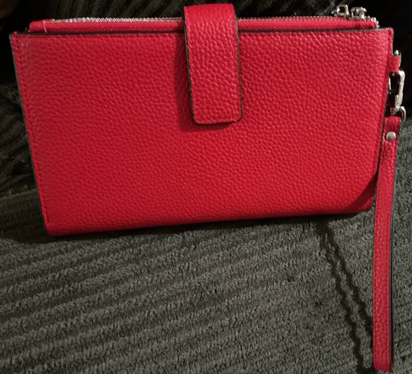 Customer photo review of NEVINE LARGE PHONE WALLET WRISTLET