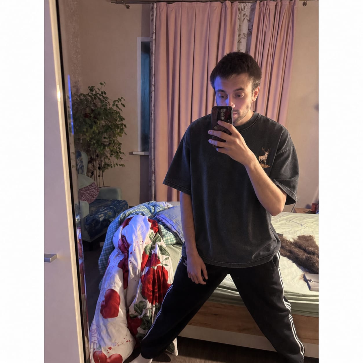 Customer photo review of Go Find Your Peak Washed Print Tee