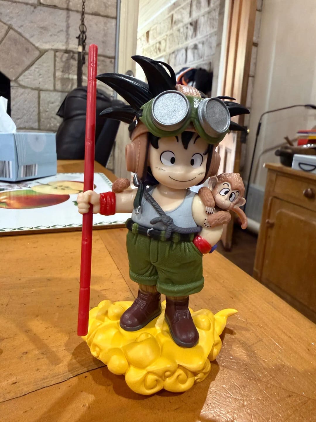 Customer photo review of Goku Young Adventurer "Journey to the West" Style 16cm Figure with Power Pole, Flying Nimbus & Small Monkey Companion