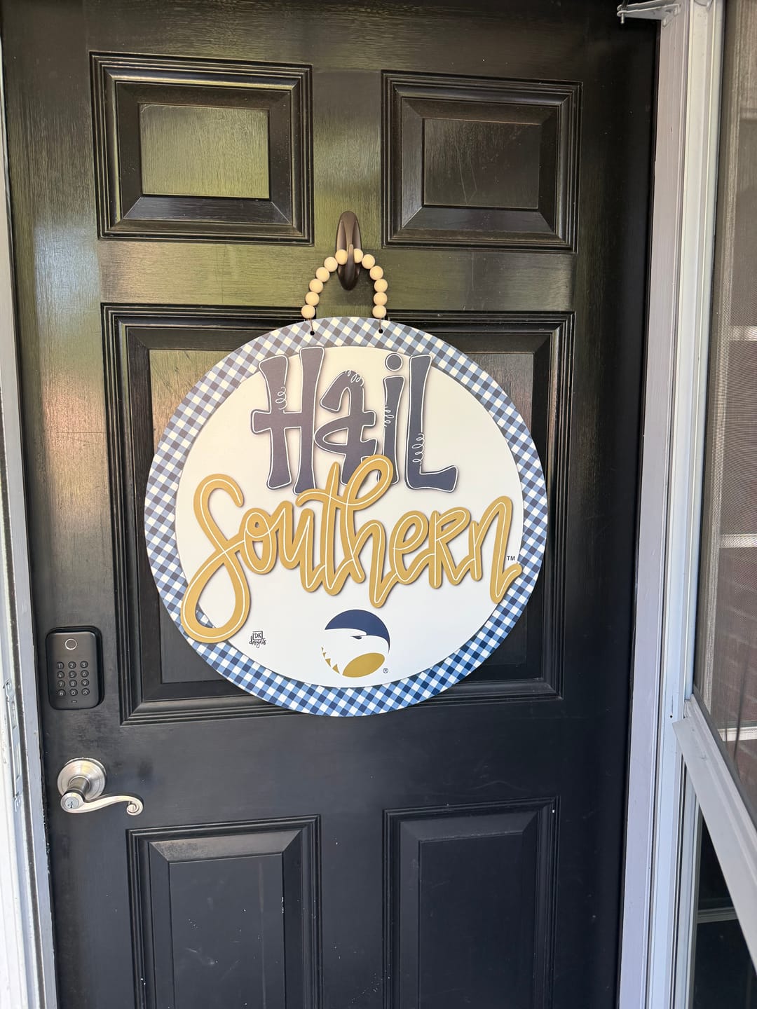 Customer photo review of Hail Southern Circle Door Hanger