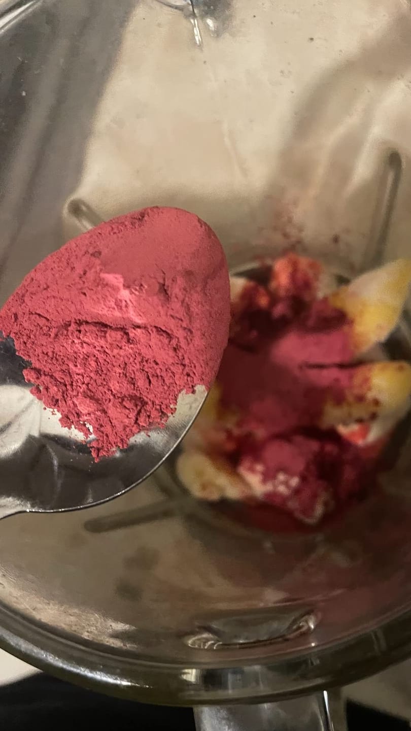 Customer photo review of Nutri Glow Beetroot Powder 250g