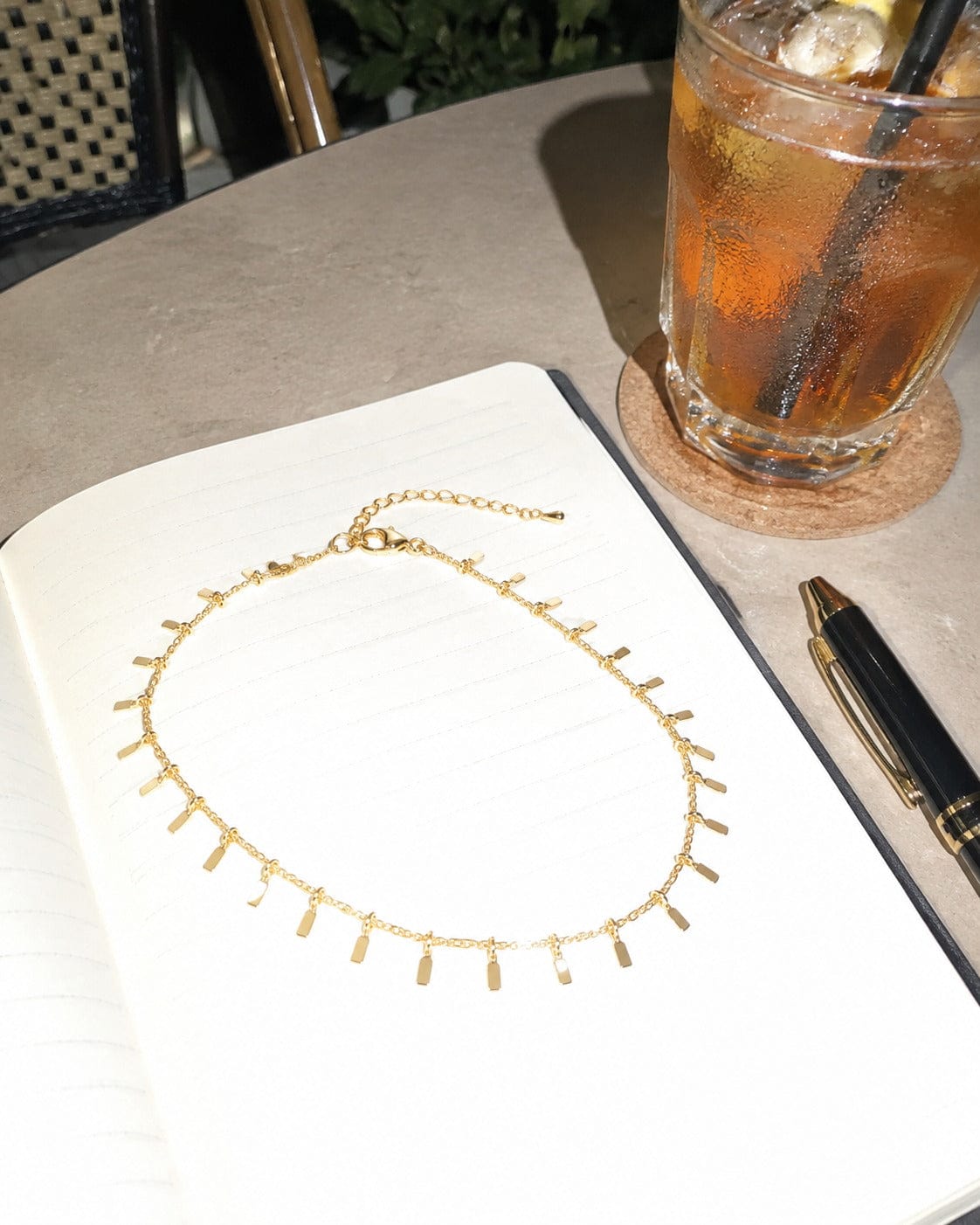 Customer photo review of Sun Ray Fringe Anklet