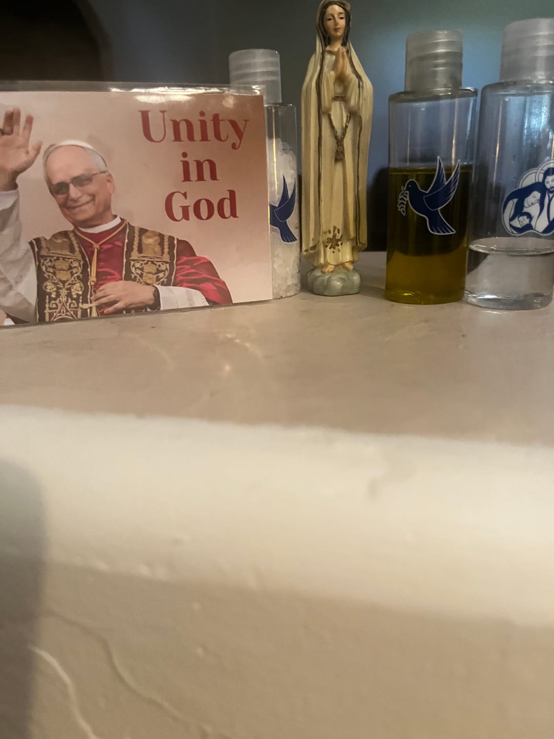 Customer photo review of Exorcised Holy Water Oil & Salt SET - Blessed by Pope Leo XIV