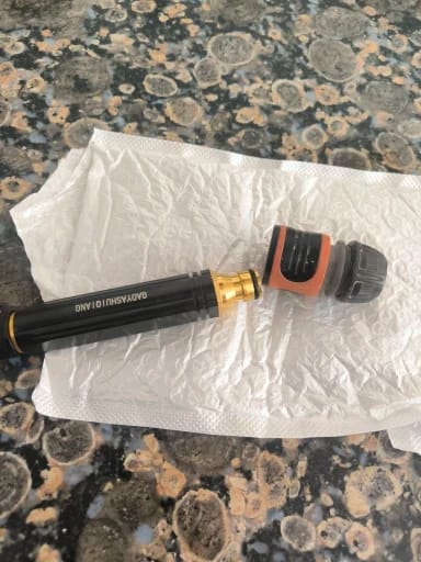 Customer photo review of Boquilla Para Manguera Ajustable | Limpieza y Riego