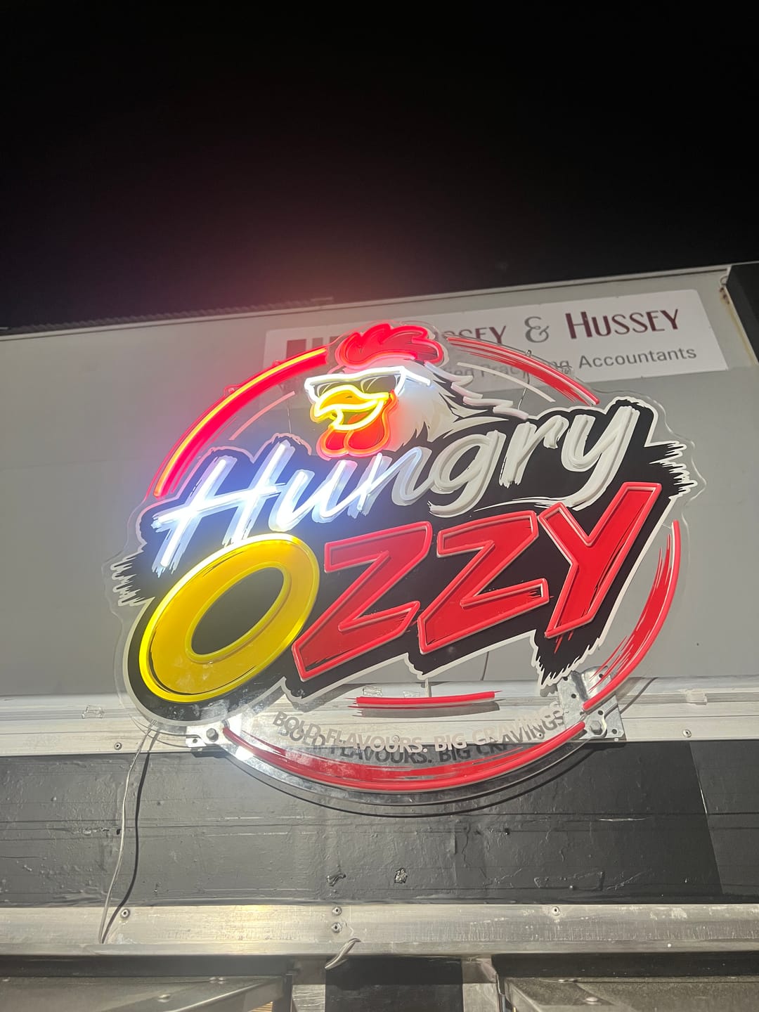Customer photo review of HUNGRY OZZY | LED Neon Sign (waterproof)