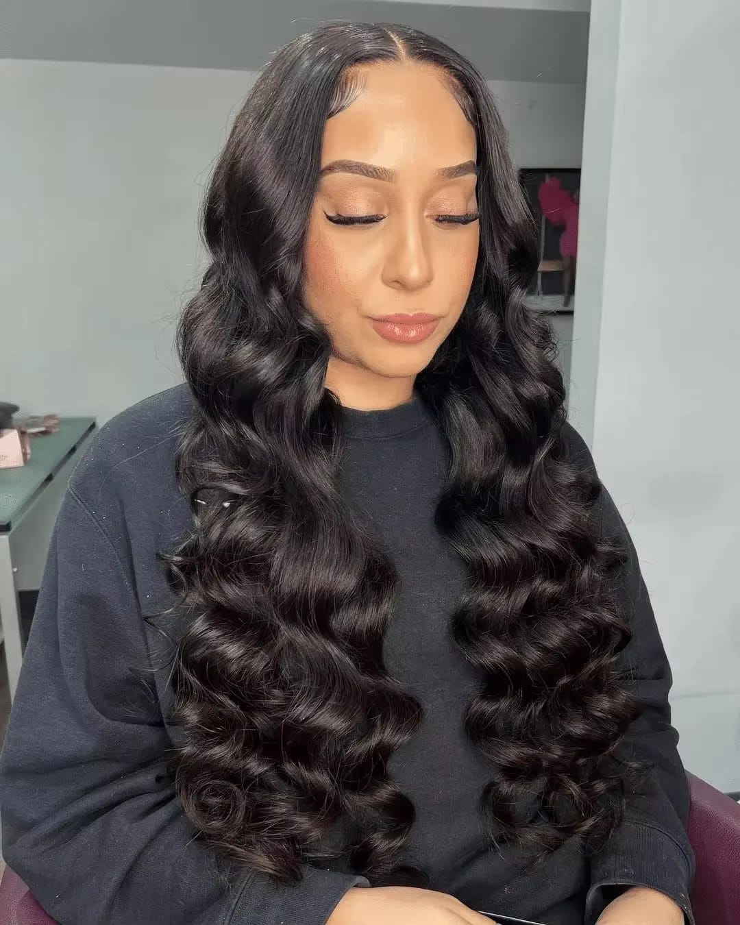Customer photo review of Wave Goddess — Raw Peruvian 13x4/13x6 HD Lace Front Wig | Glueless, Wear & Go