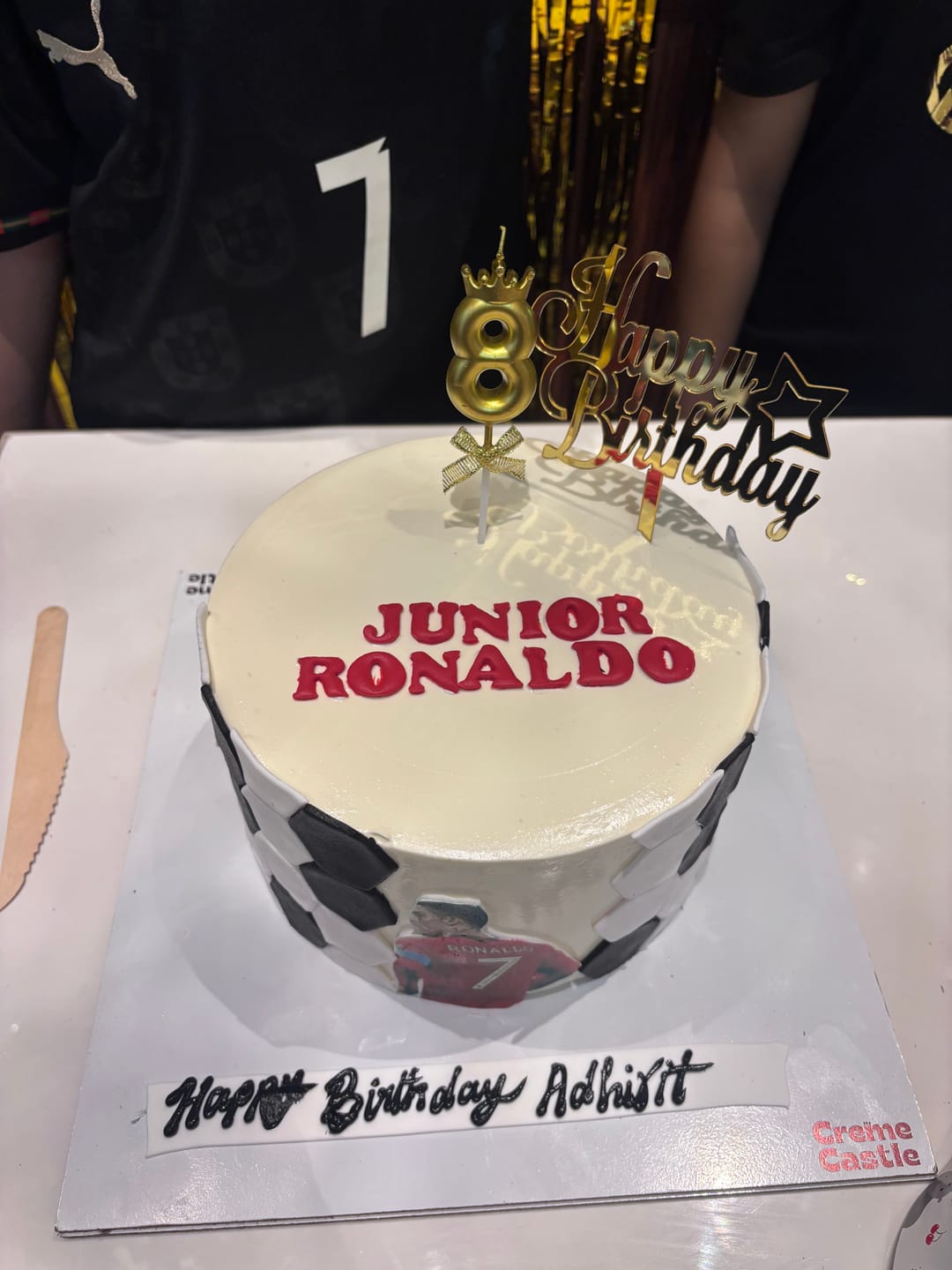 Customer photo review of CR7 Birthday Goal Cake