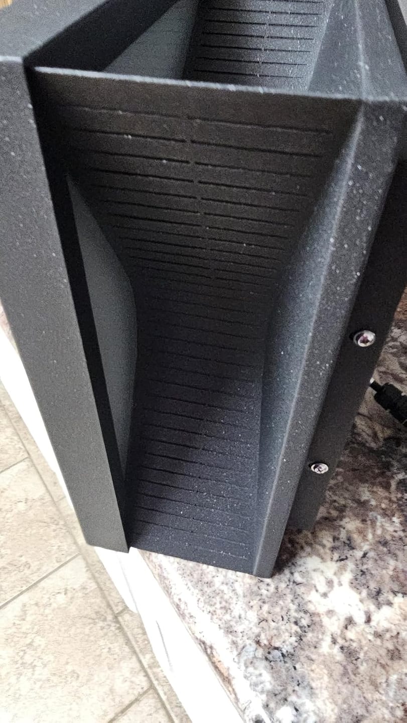 Customer photo review of RIRZ RIBBED | Modern Wired Outdoor Post Light
