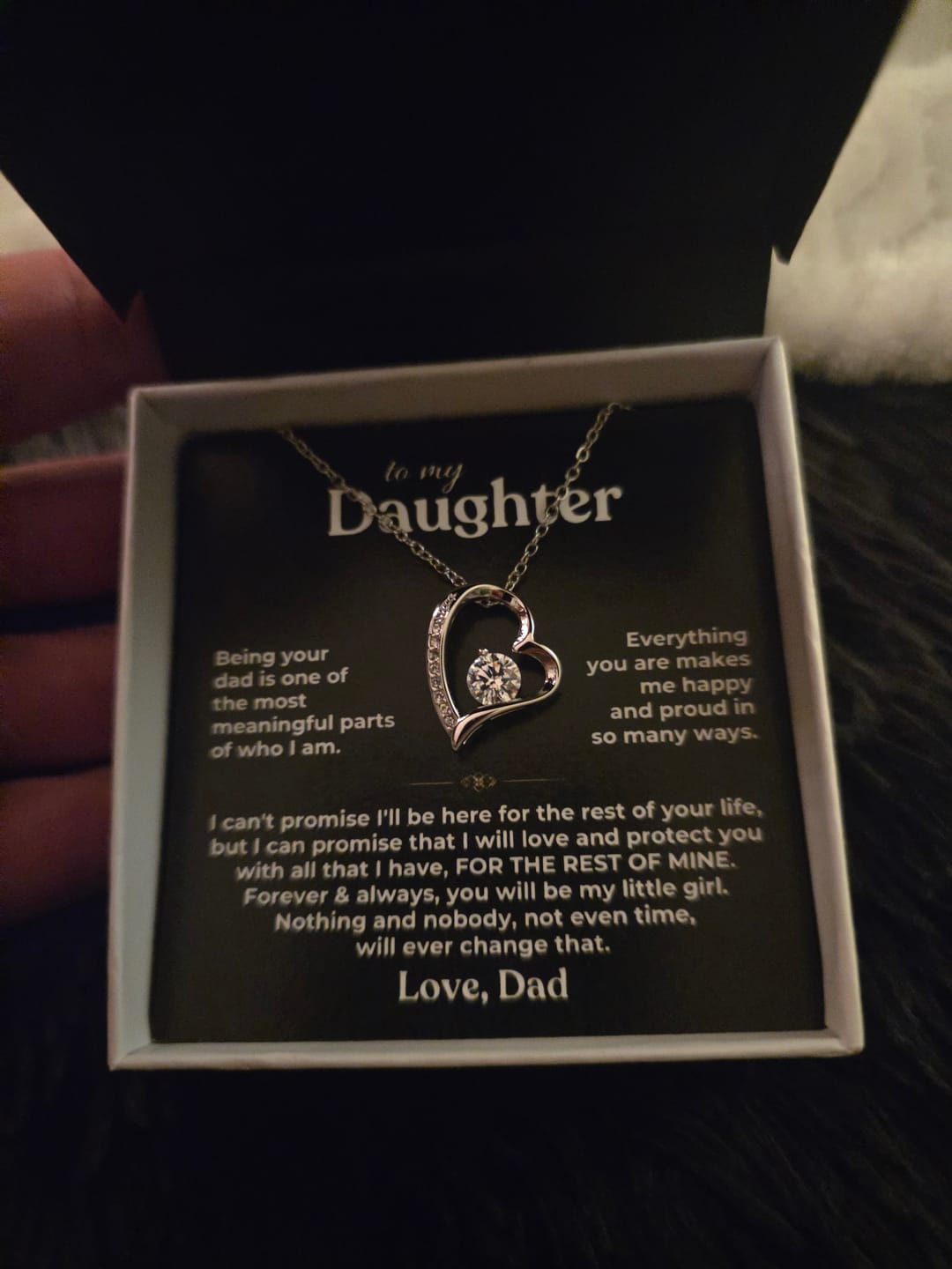 Customer photo review of To My Daughter - Being Your Dad - Beautiful Gift Set - SS622