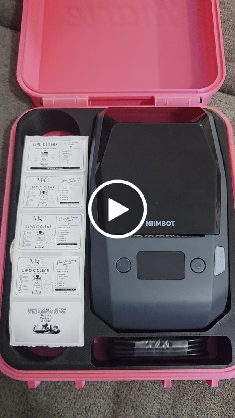 Customer video review of NIIMBOT M2 Thermal Transfer Label Maker, Smart Color Printing with Phones & PC for Office, Lab, Vial Bottle