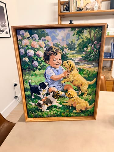 Customer photo review of Design Your Own Paint by Number with AI