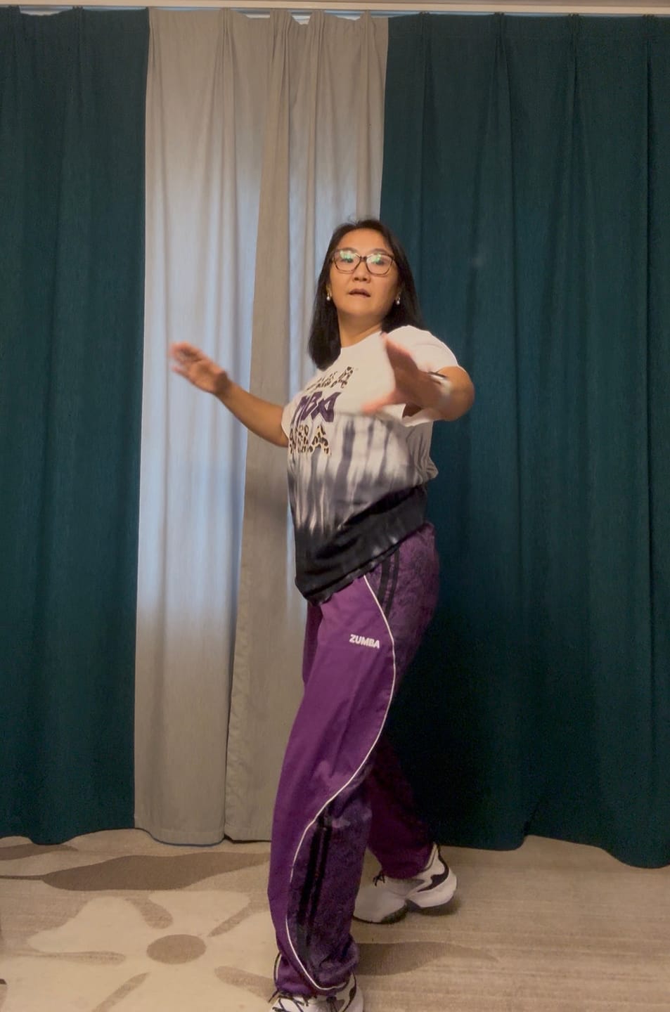 Customer photo review of Rock 'n' Roll Curvy Track Pants