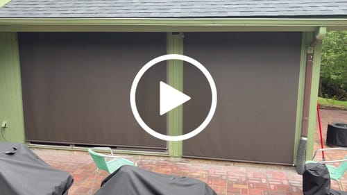Customer video review of SmartWings Motorized Outdoor Shades 1%/3%/5% Openness