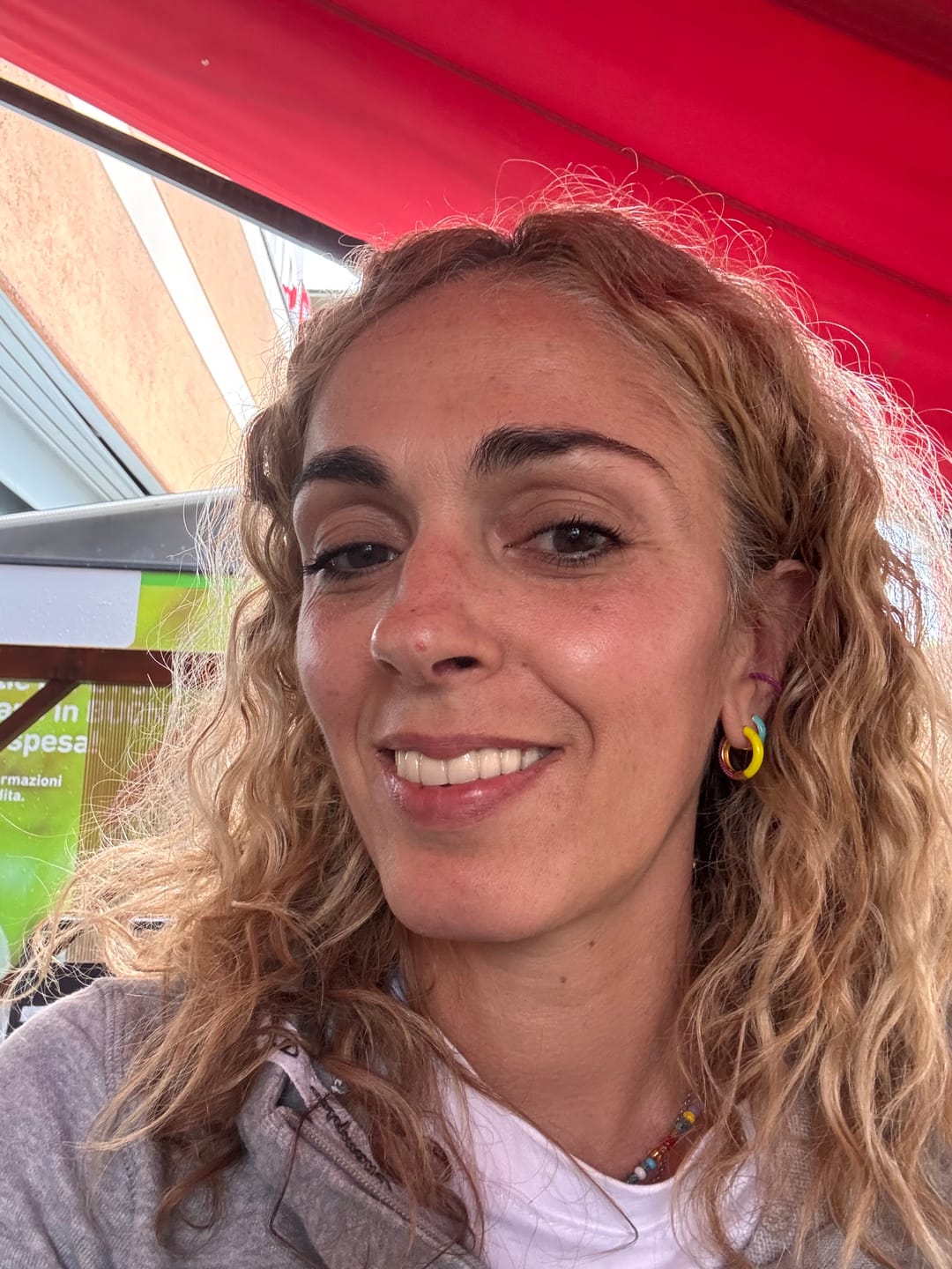 Customer photo review of Orecchino HOOP GEMS - Lemon