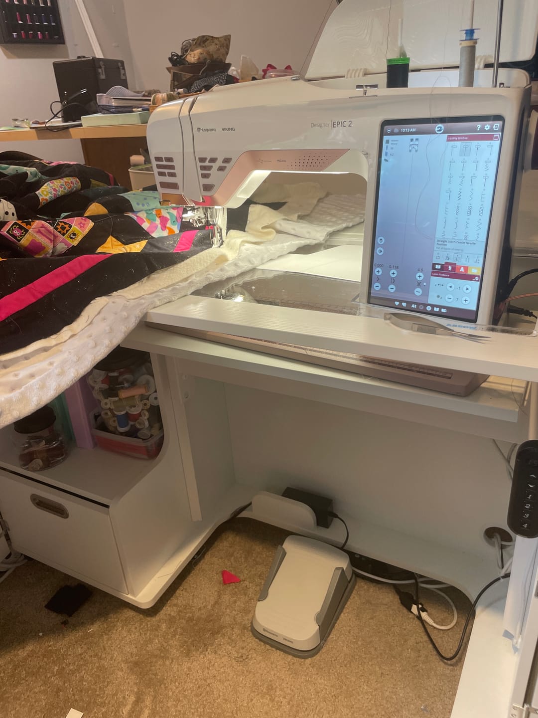 Customer photo review of Wallaby Sewing Cabinet (2 Colors Available)