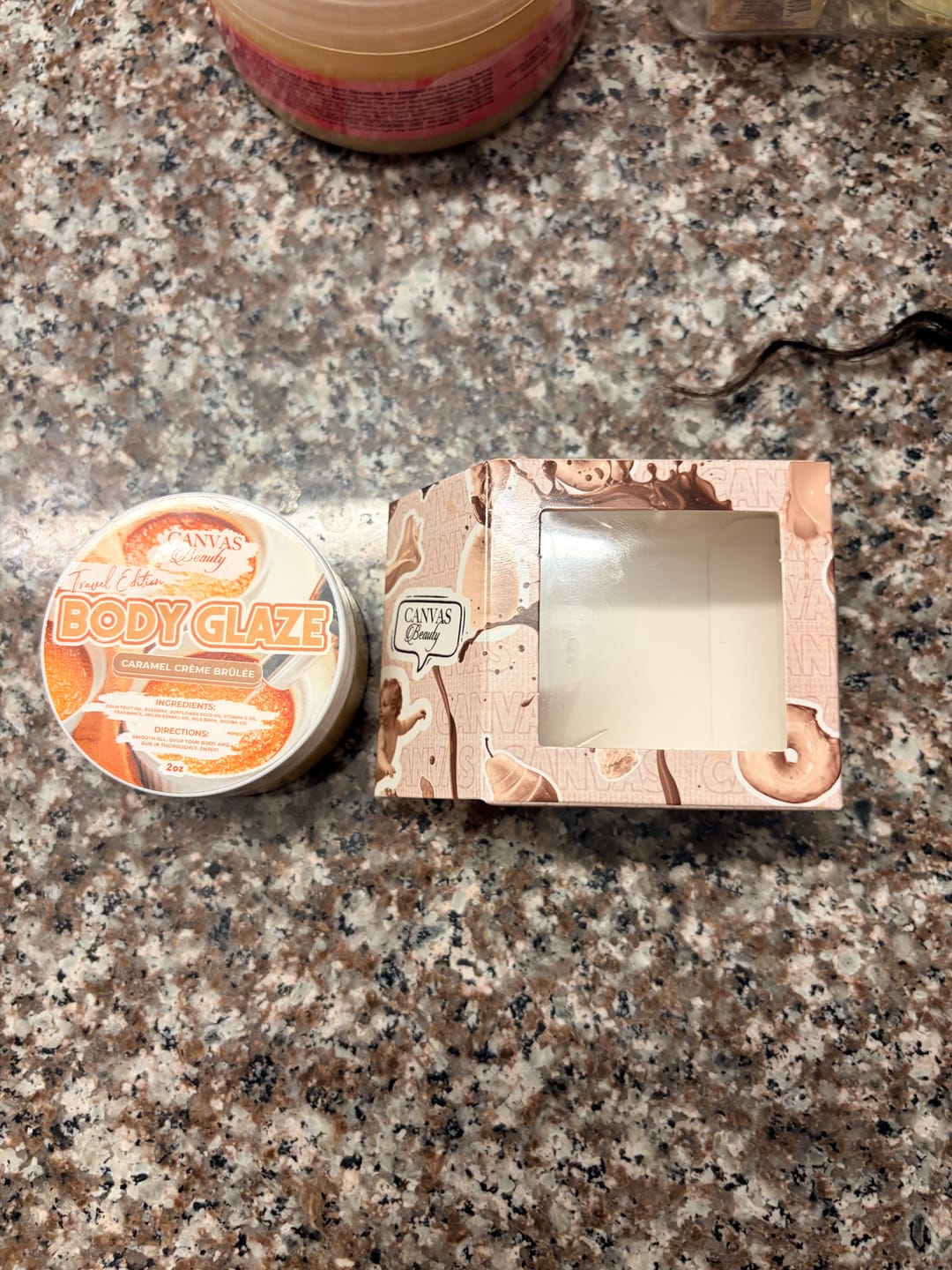 Customer photo review of (NEW) TRAVEL GLAZE: CARAMEL CREME BRULEE