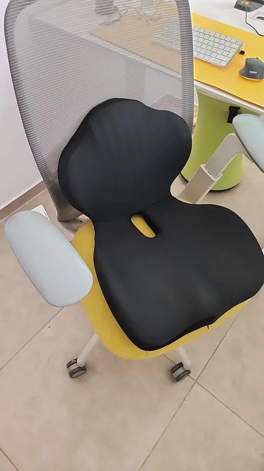 Customer photo review of Ergonomic Lumbar & Coccyx Support Seat Cushion – Memory Foam