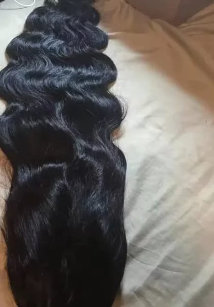 Customer photo review of Wave Goddess — Raw Peruvian 13x4/13x6 HD Lace Front Wig | Glueless, Wear & Go