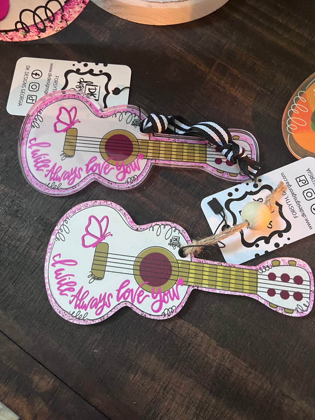 Customer photo review of Guitar Love Acrylic Ornament