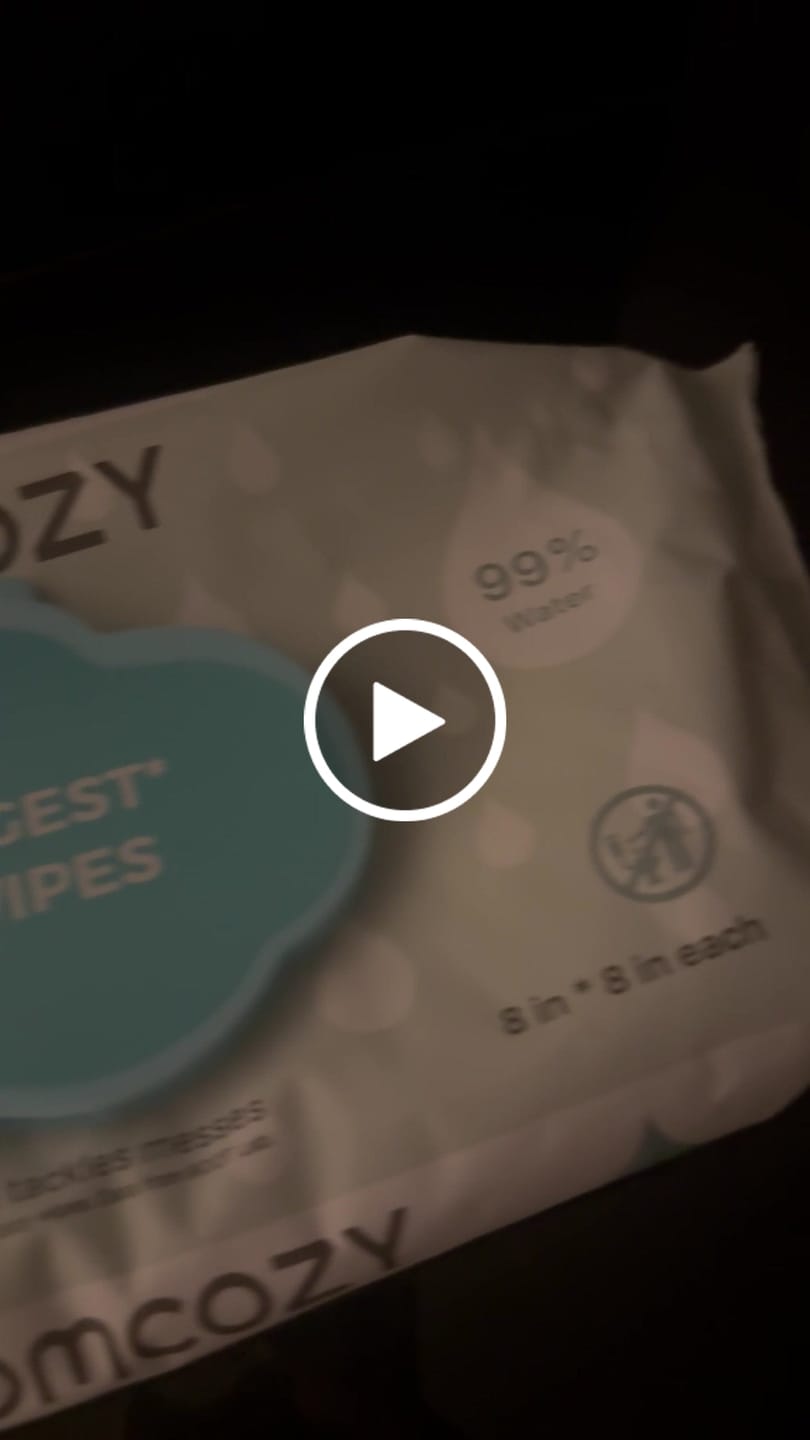 Customer video review of Momcozy Largest Water Wipes 99% Water Based Wipes for Sensitive Skin (Unscented)
