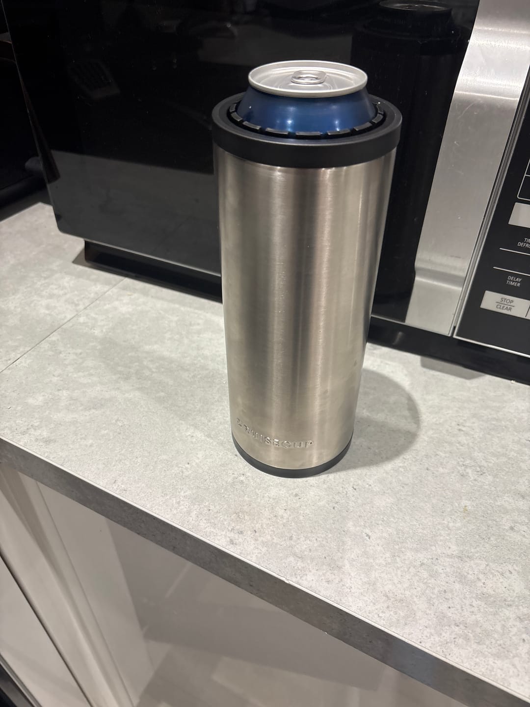 Customer photo review of Stainless Steel Double Tactical Reload Can Cooler