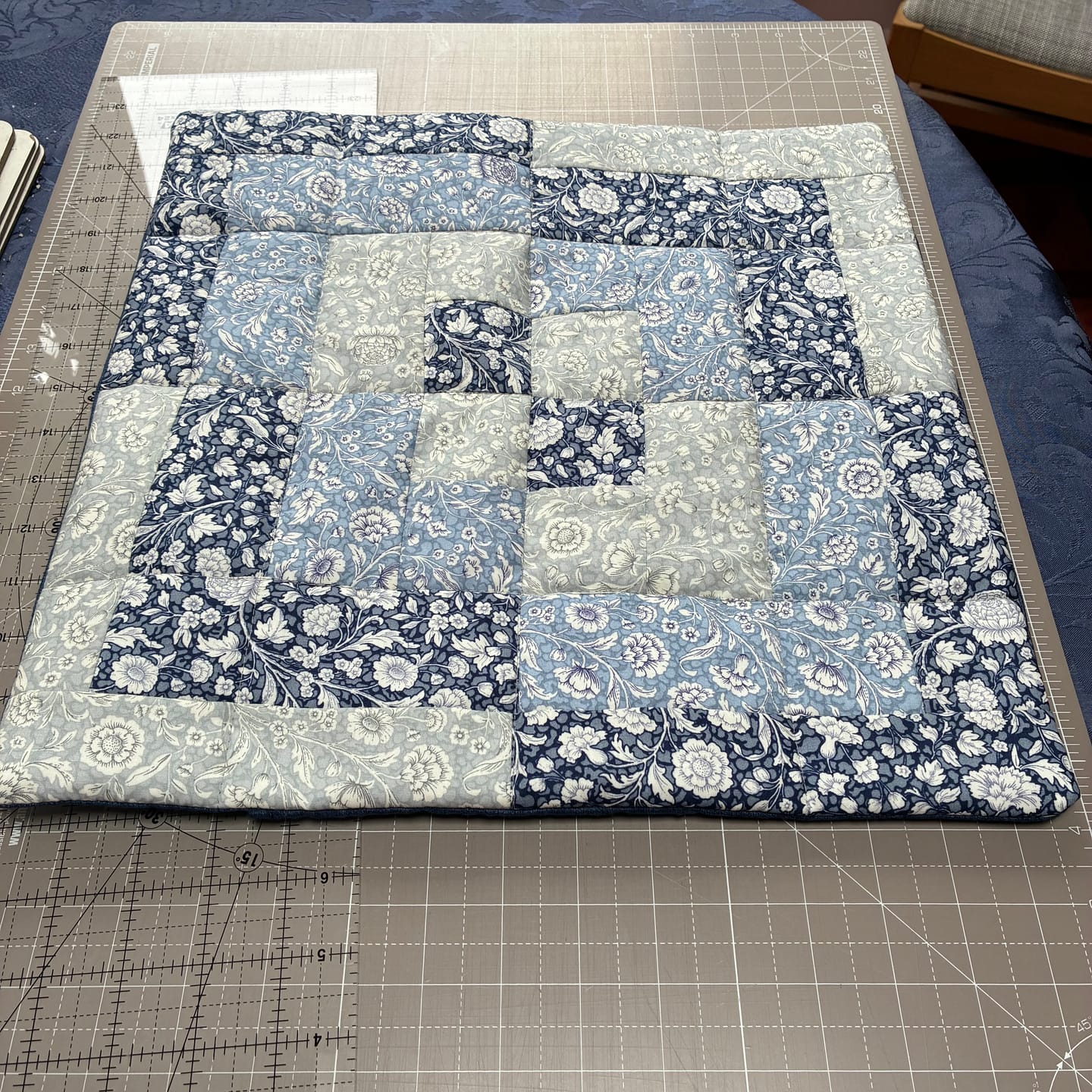 Customer photo review of Elegant Floral Rose & Hubble Cotton Poplin Fabric