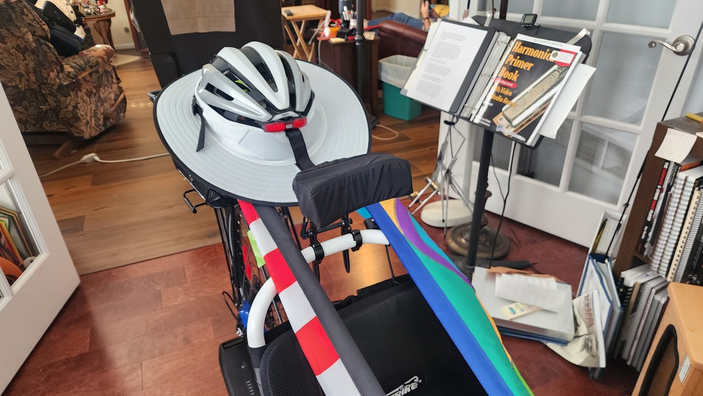 Customer photo review of Catrike Neckrest Conversion Kit
